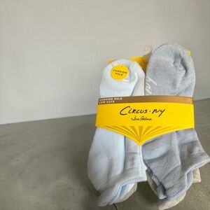 Circus by Sam Edelman Light Blue Gray Low-Cut Cushion Sole Socks - 6 Pack